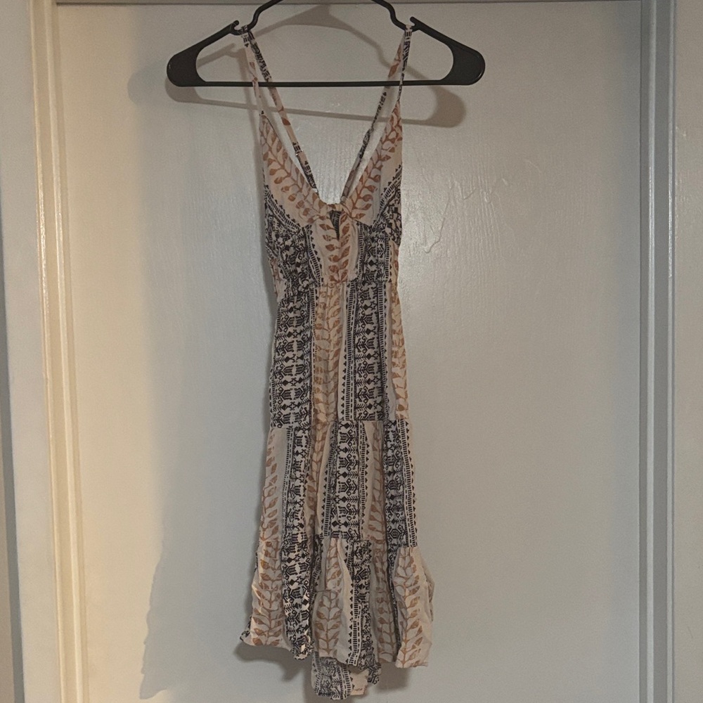 Bohemian Print Mini Dress